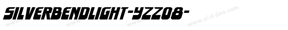 SilverBendLight-Yzzo8字体转换