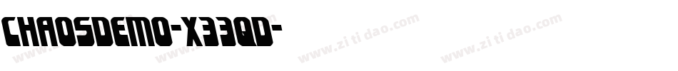 ChaosDemo-X33qd字体转换