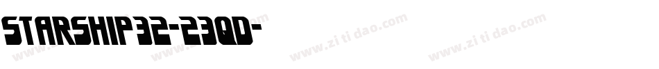 Starship32-23qd字体转换