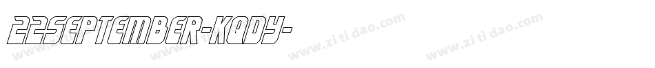 22September-KqDy字体转换