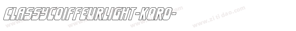 ClassyCoiffeurLight-KqRo字体转换