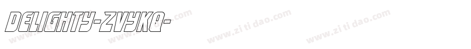 Delighty-ZVyKq字体转换