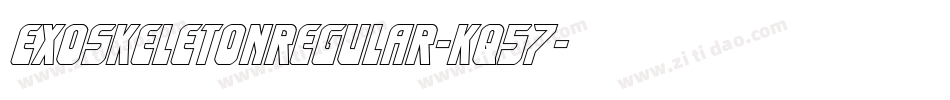 ExoskeletonRegular-Kq57字体转换