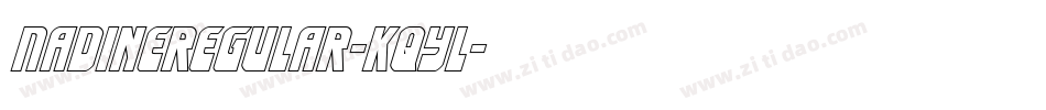 NadineRegular-KqYl字体转换 NadineRegular-KqYl字体转换