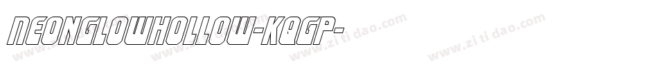 NeonGlowHollow-KqGp字体转换