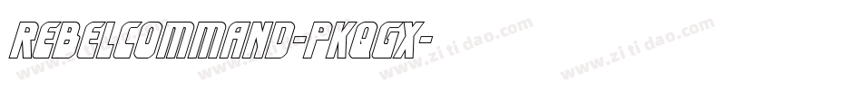 RebelCommand-PKqGx字体转换