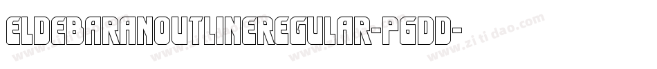 EldebaranOutlineRegular-P6dd字体转换