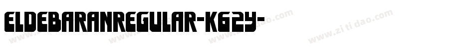 EldebaranRegular-K62y字体转换