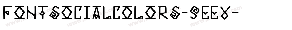 FontSocialColors-5EEv字体转换