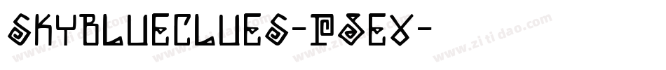 Skyblueclues-pDEv字体转换