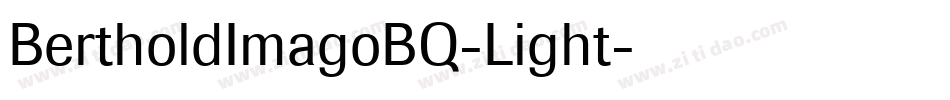 BertholdImagoBQ-Light字体转换