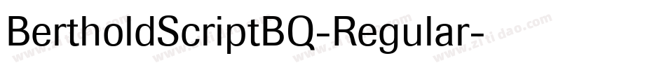 BertholdScriptBQ-Regular字体转换