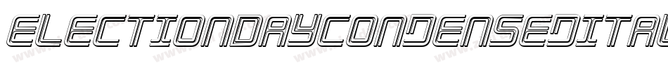 ElectionDayCondensedItalic-4wRW字体转换