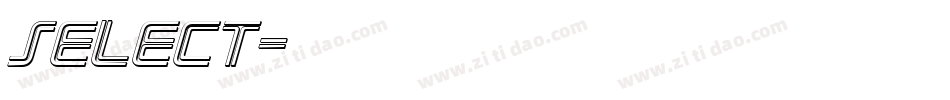 Select字体转换