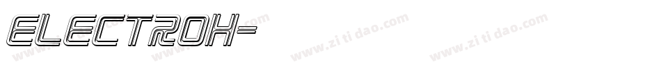 electroh字体转换