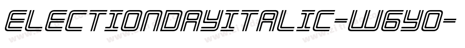 ElectionDayItalic-W6YO字体转换