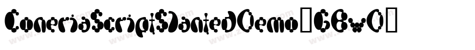ConeriaScriptSlantedDemo-GBwD字体转换