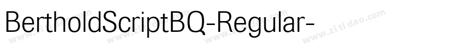 BertholdScriptBQ-Regular字体转换
