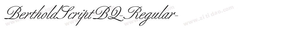 BertholdScriptBQ-Regular字体转换