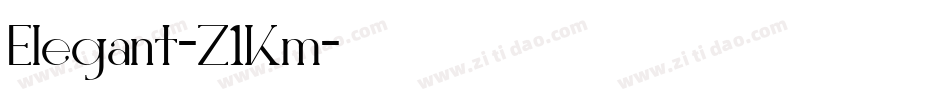 Elegant-Z1Km字体转换