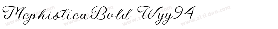 MephisticaBold-Wyy94字体转换