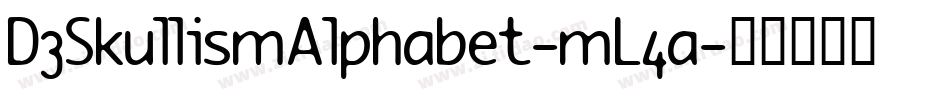 D3SkullismAlphabet-mL4a字体转换