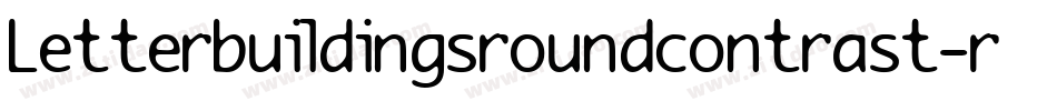 Letterbuildingsroundcontrast-rr4A字体转换