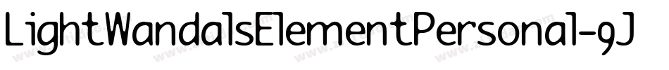 LightWandalsElementPersonal-9JKy字体转换