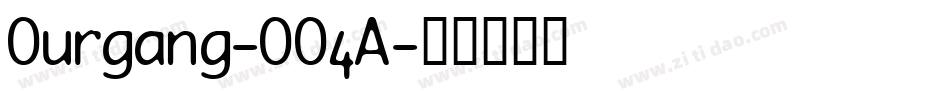 Ourgang-OO4A字体转换