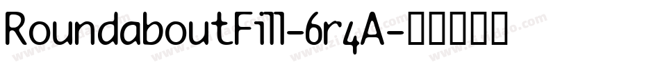 RoundaboutFill-6r4A字体转换 RoundaboutFill-6r4A字体转换