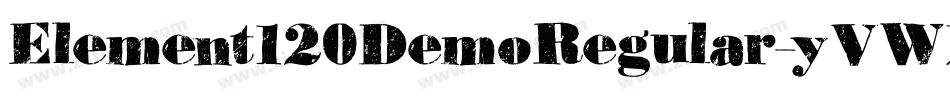 Element120DemoRegular-yVWM字体转换