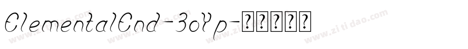 ElementalEnd-3oYp字体转换