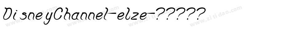 DisneyChannel-eLze字体转换
