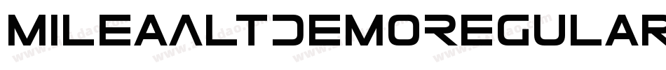 MileaAltDemoRegular-OVOyP字体转换