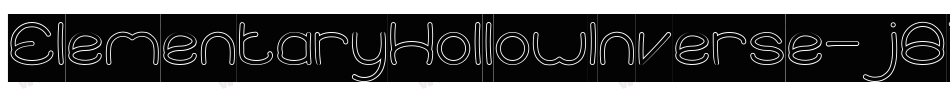 ElementaryHollowInverse-j8Z7字体转换 ElementaryHollowInverse-j8Z7字体转换