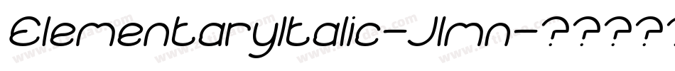 ElementaryItalic-Jlmn字体转换
