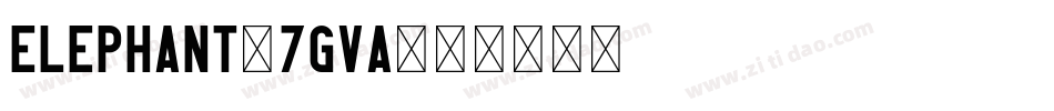 Elephant-7GVA字体转换