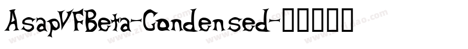 AsapVFBeta-Condensed字体转换