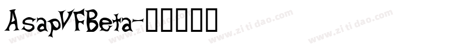 AsapVFBeta字体转换
