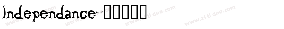 Independance字体转换