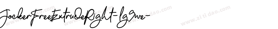JockerFreeExtrudeRight-lg9we字体转换