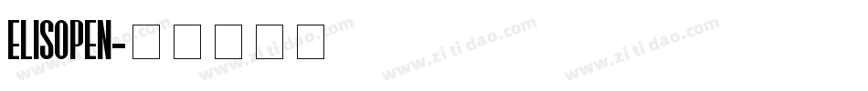 ELISOPEN字体转换