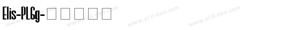 Elis-PL6g字体转换