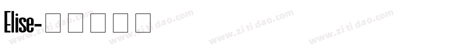 Elise字体转换