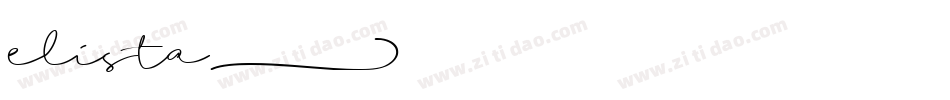 elista字体转换