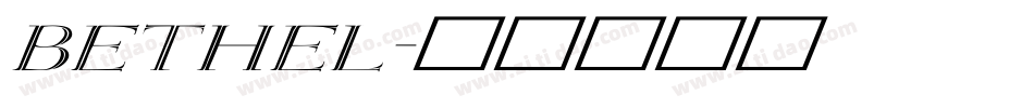 Bethel字体转换