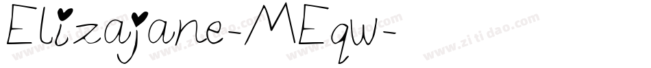 Elizajane-MEqw字体转换