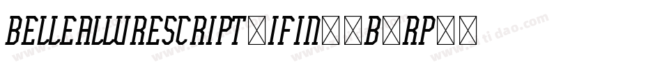 BelleAllureScript2IFin-4B3Rp字体转换