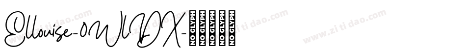 Ellouise-0WlDX字体转换