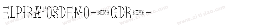Elpiratosdemo-1GDR2字体转换